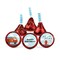 100ct Fire Truck Birthday Candy Party Favors Hershey's Kisses Milk Chocolate (100 Candies + 1 Sheet Stickers) - Assembly Required - by Just Candy